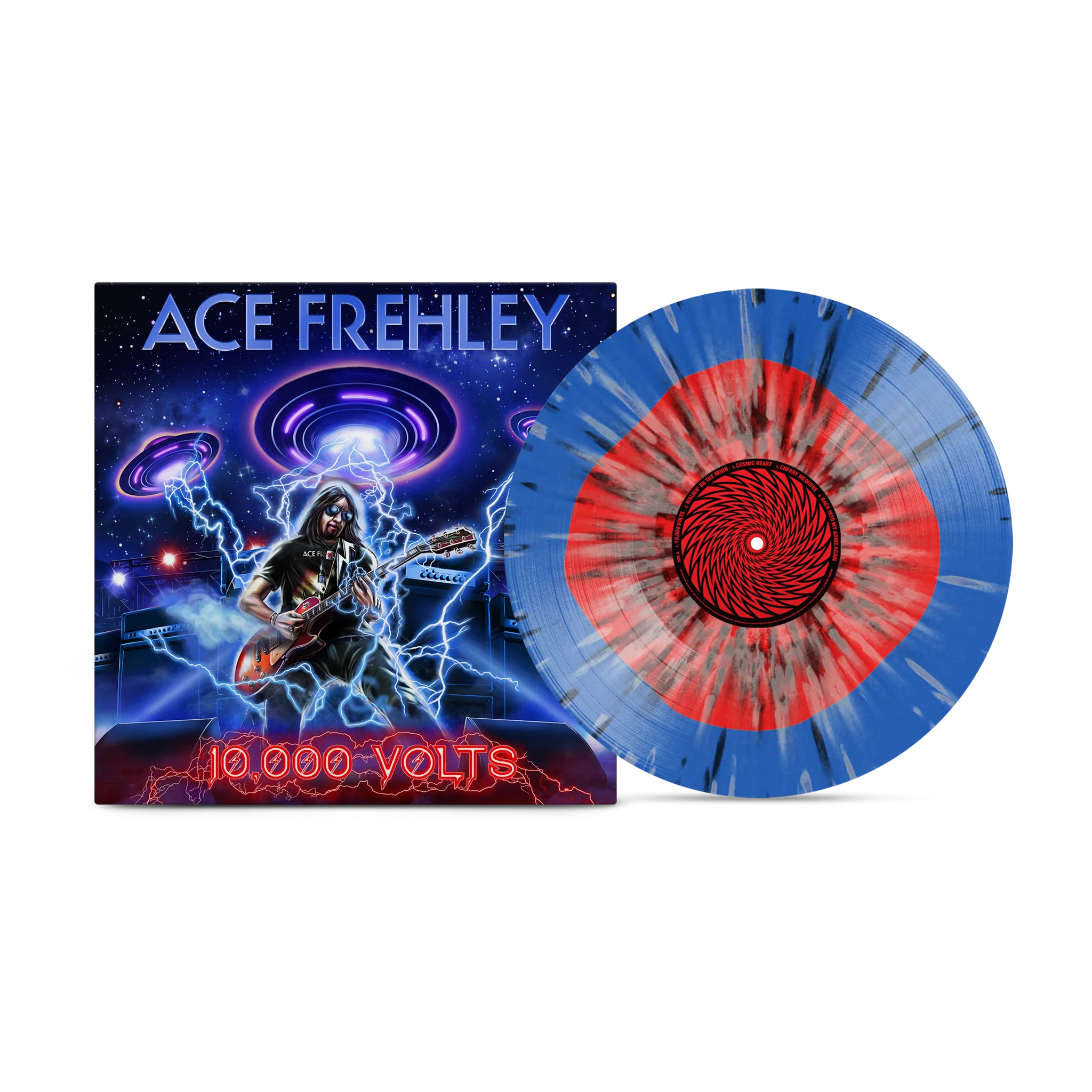 Ace Frehley - 10,000 Volts Color In Color Splatter Vinyl + Free Pin - Image 2
