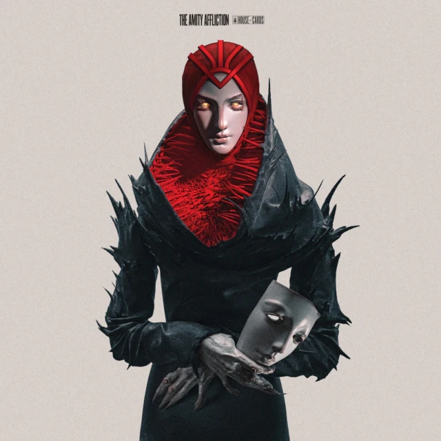 AMITY AFFLICTION - HOUSE OF CARDS (CLOUDY BLOOD RED VINYL) (Vinyl LP)