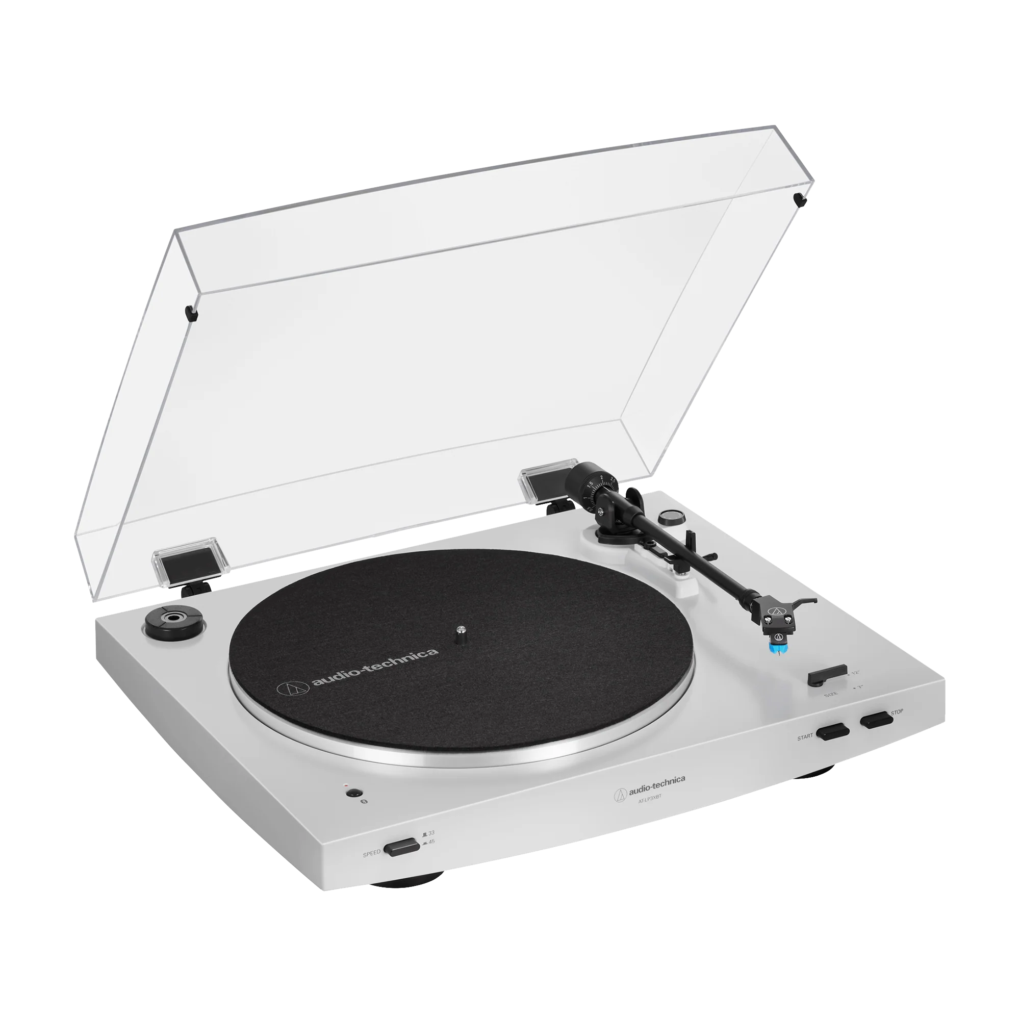 Audio-Technica AT-LP3XBT Automatic Belt-Drive Turntable (Wireless & Analog) - White (AT-LP3XBT-WH) - Image 3