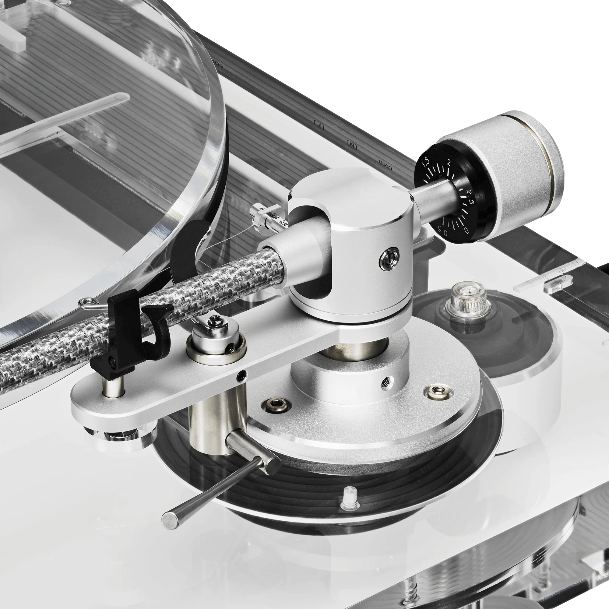 Audio-Technica AT-LPA2 Fully Manual Belt-Drive Turntable, Transparent Acrylic (AT-LPA2) - Image 10