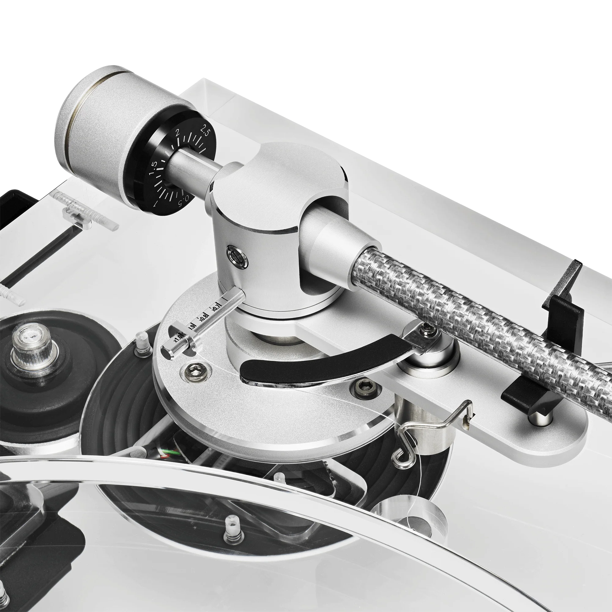 Audio-Technica AT-LPA2 Fully Manual Belt-Drive Turntable, Transparent Acrylic (AT-LPA2) - Image 13