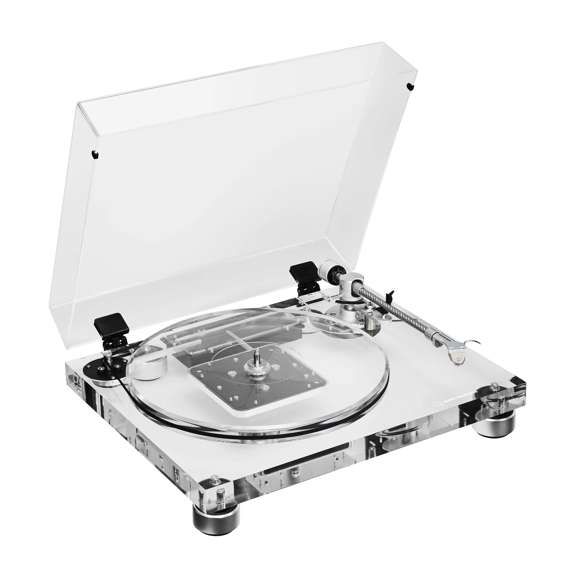 Audio-Technica AT-LPA2 Fully Manual Belt-Drive Turntable, Transparent Acrylic (AT-LPA2) - Image 5