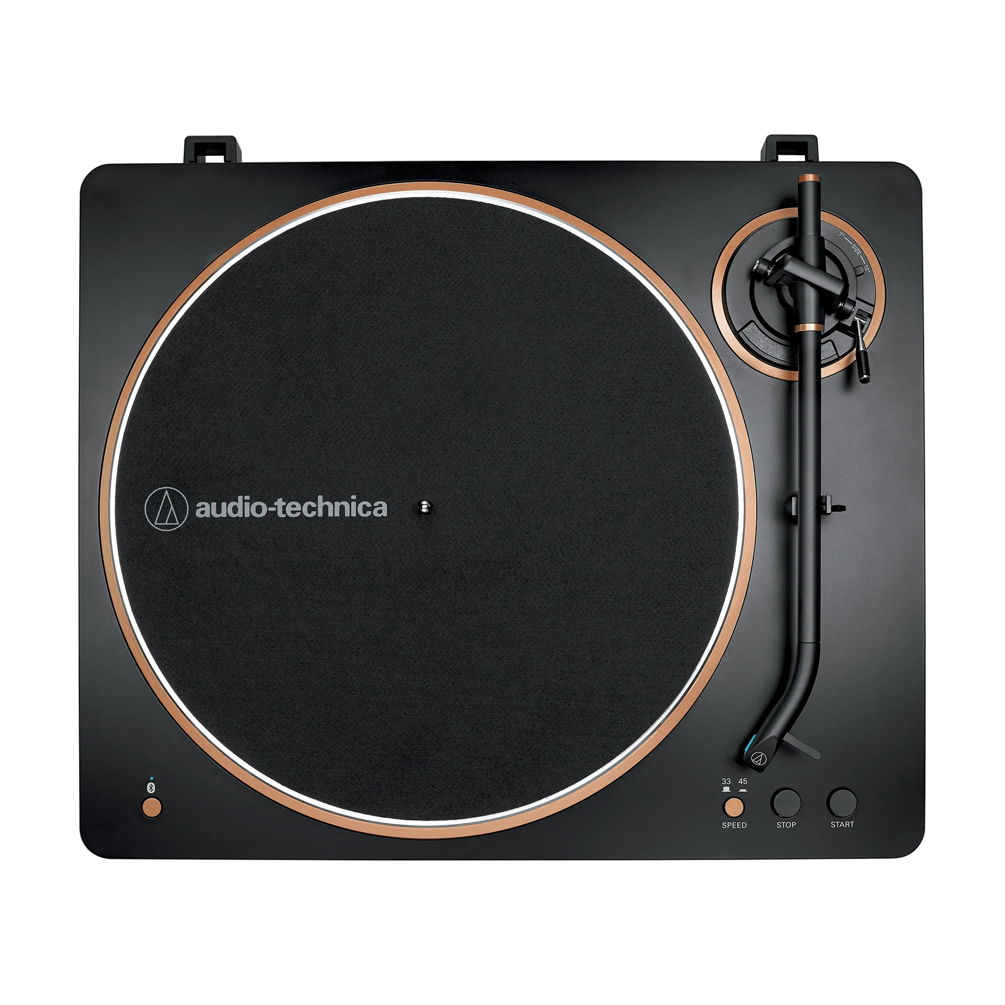 Audio-Technica Fully Automatic Wireless Belt-Drive Turntable AT-LP70XBT (Black/Bronze) - Image 3