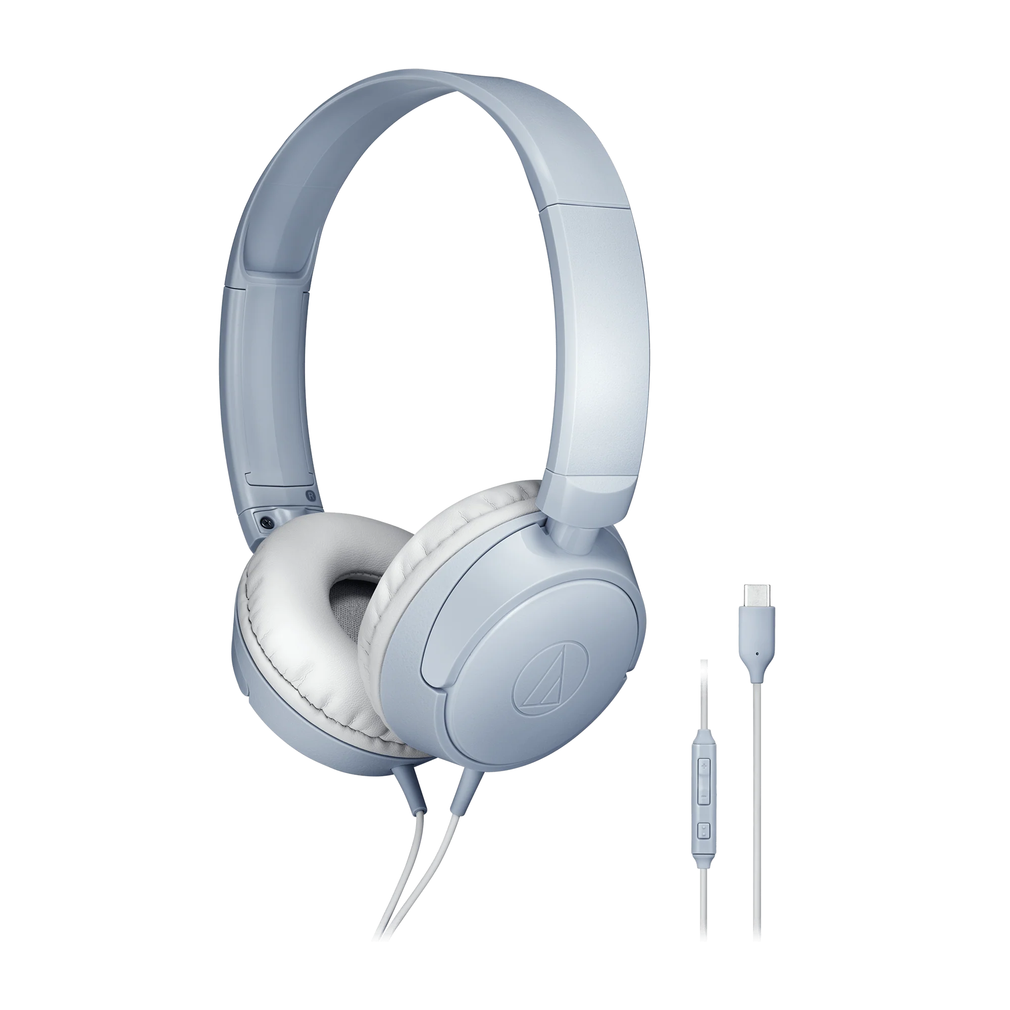 Audio-Technica USB-C On-Ear Headphones ATH-S120C (Blue-Gray)