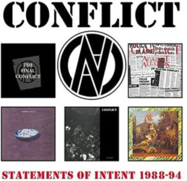 CONFLICT - STATEMENTS OF INTENT 1988-94 (5CD CLAMSHELL BOX) (Music CD)