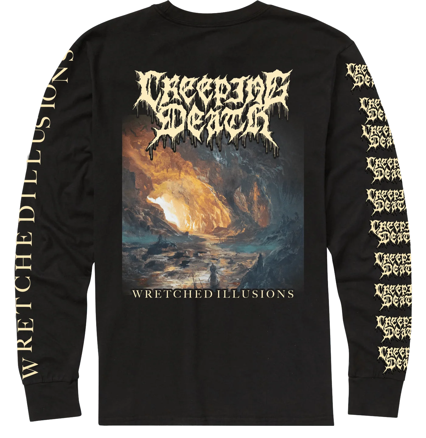 Creeping Death - Wretched Illusions Album Art Long Sleeve - Image 2
