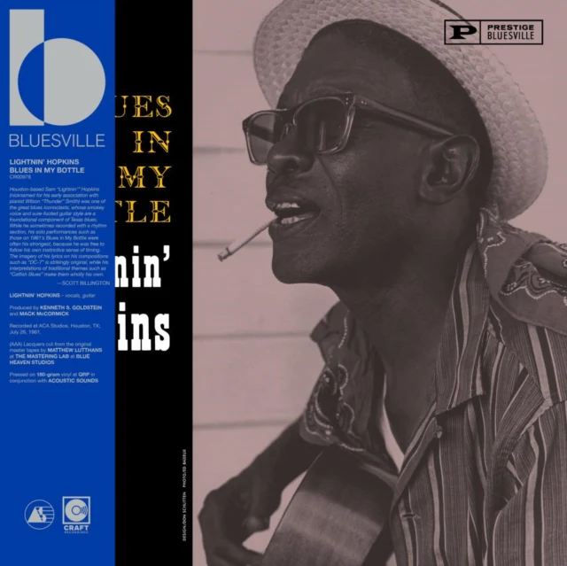 HOPKINS LIGHTNIN - BLUES IN MY BOTTLE (BLUESVILLE ACOUSTIC SOUNDS SERIES) (180G) (Vinyl LP)