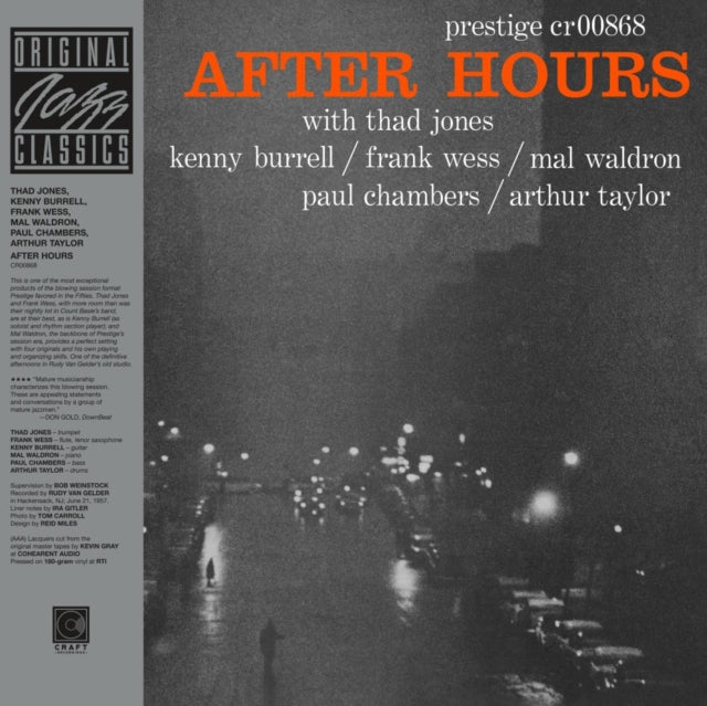 JONES,THAD & FRANK WESS & KENNY BURRELL & MAL WALDRON - AFTER HOURS (ORIGINAL JAZZ CLASSICS SERIES) (180G) (Vinyl LP)