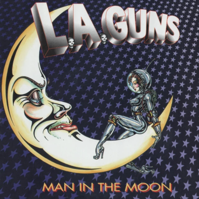 L.A. GUNS - MAN IN THE MOON (SOLAR FLARE HAND POURED EFFECT VINYL/25TH ANNIVE (Vinyl LP)