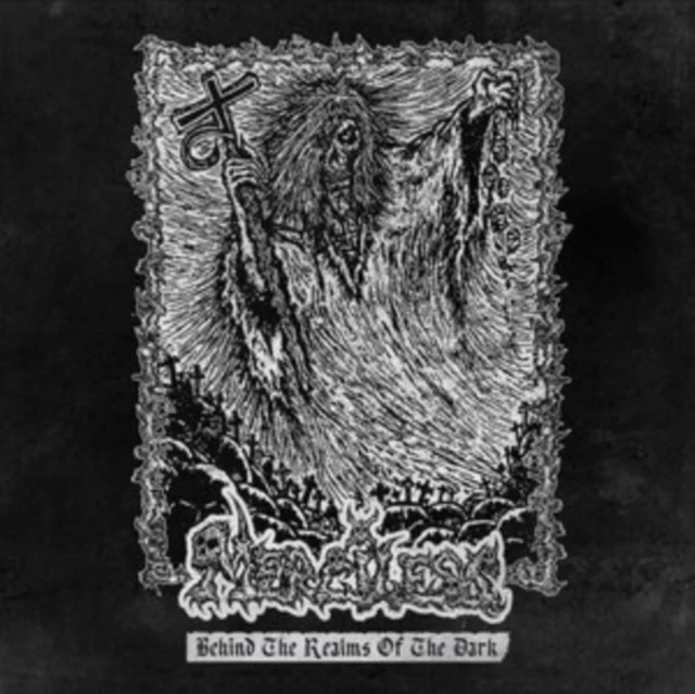 MERCILESS - BEHIND THE REALMS OF THE DARK (2ND PRESS/GALAXY BONE BLACK VINYL) (Vinyl LP)