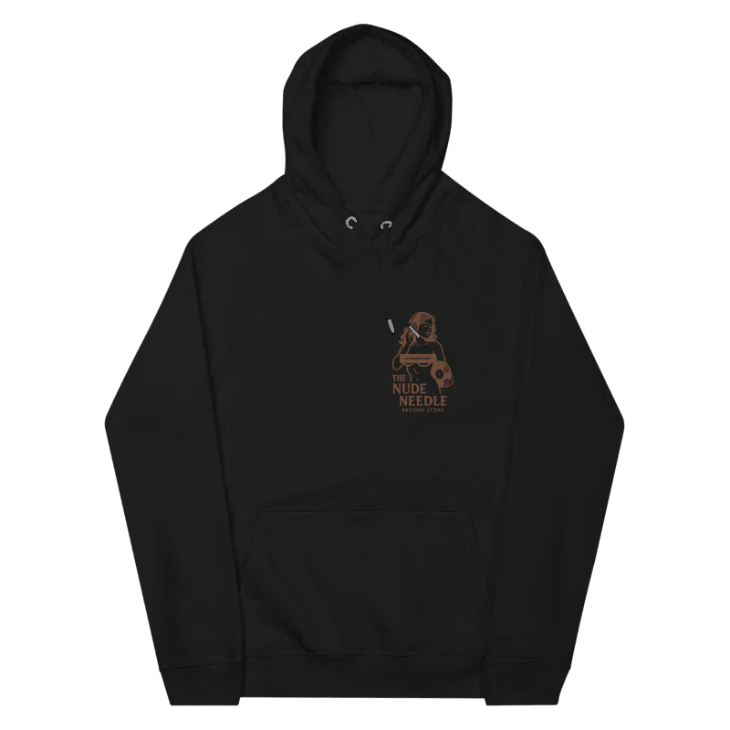 TheNudeNeedle Logo & Sexy Design Black Hoodie (Unisex) - Image 2