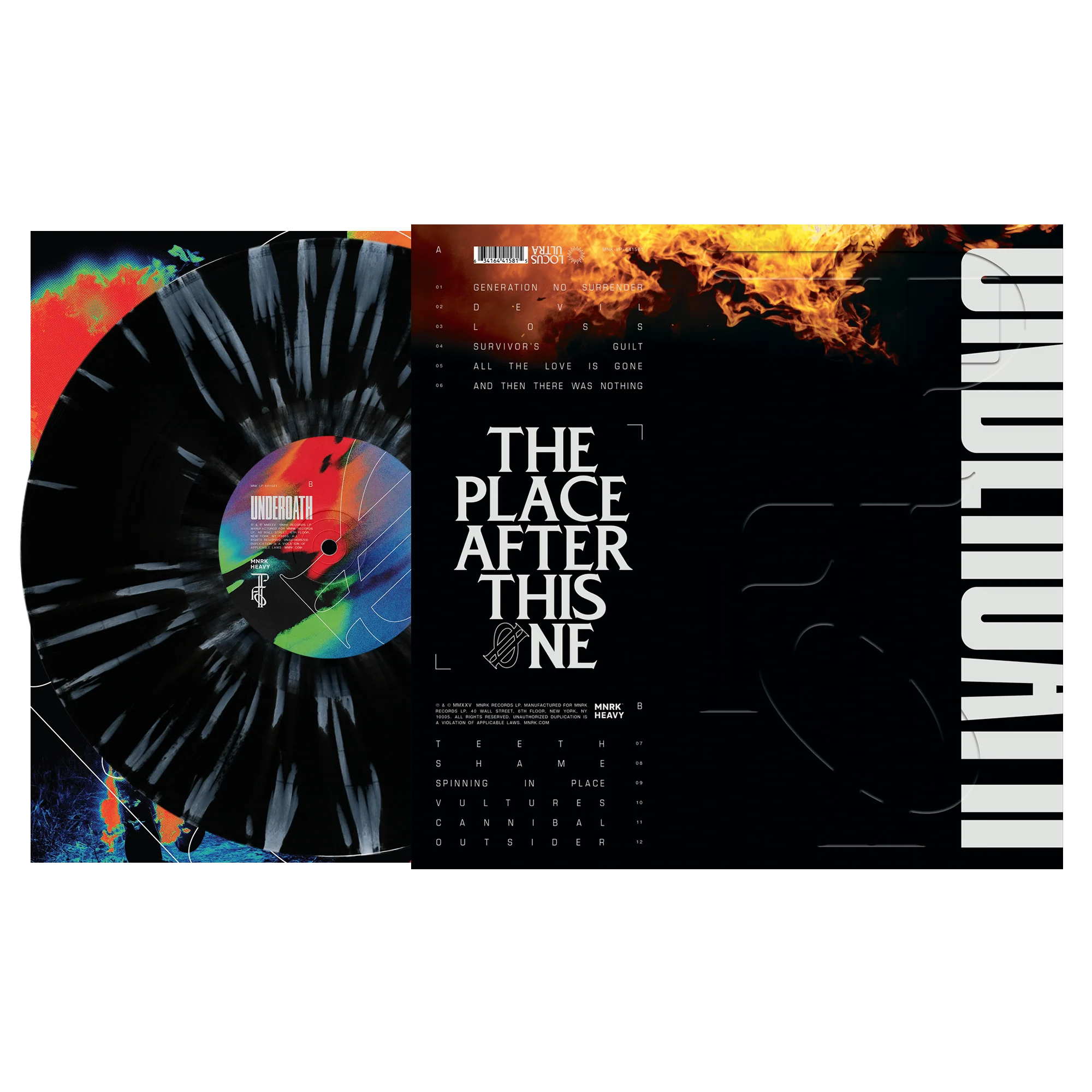 Underoath - The Place After This One Black/White Splatter Vinyl - Image 3